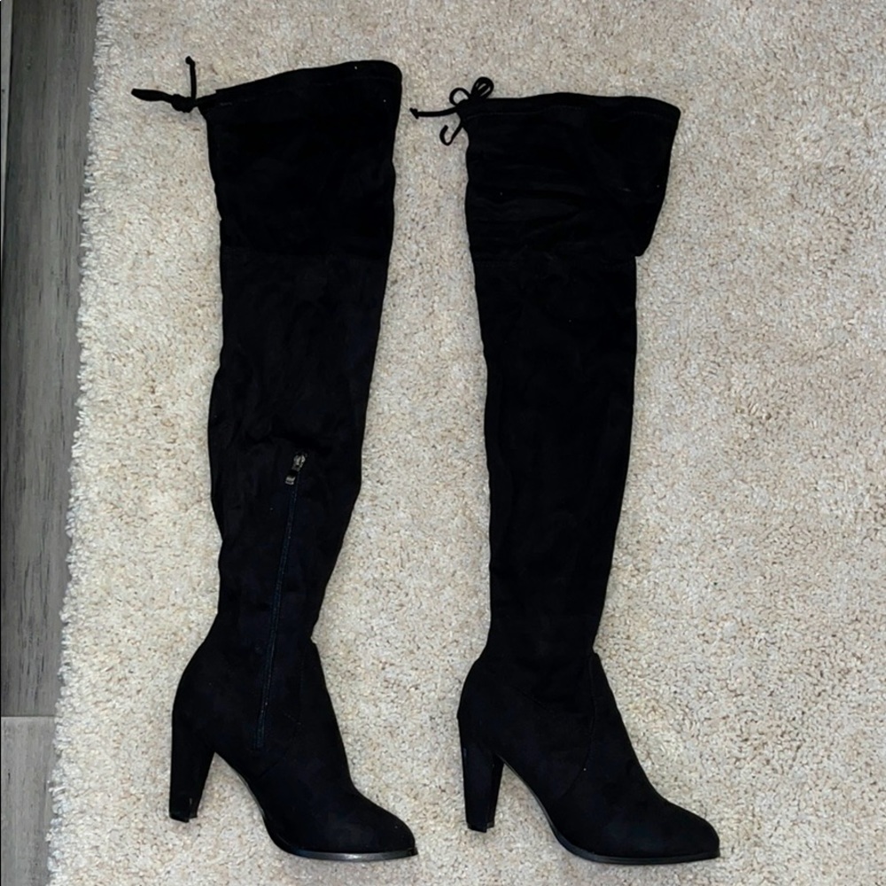 Thigh-High Black Boots